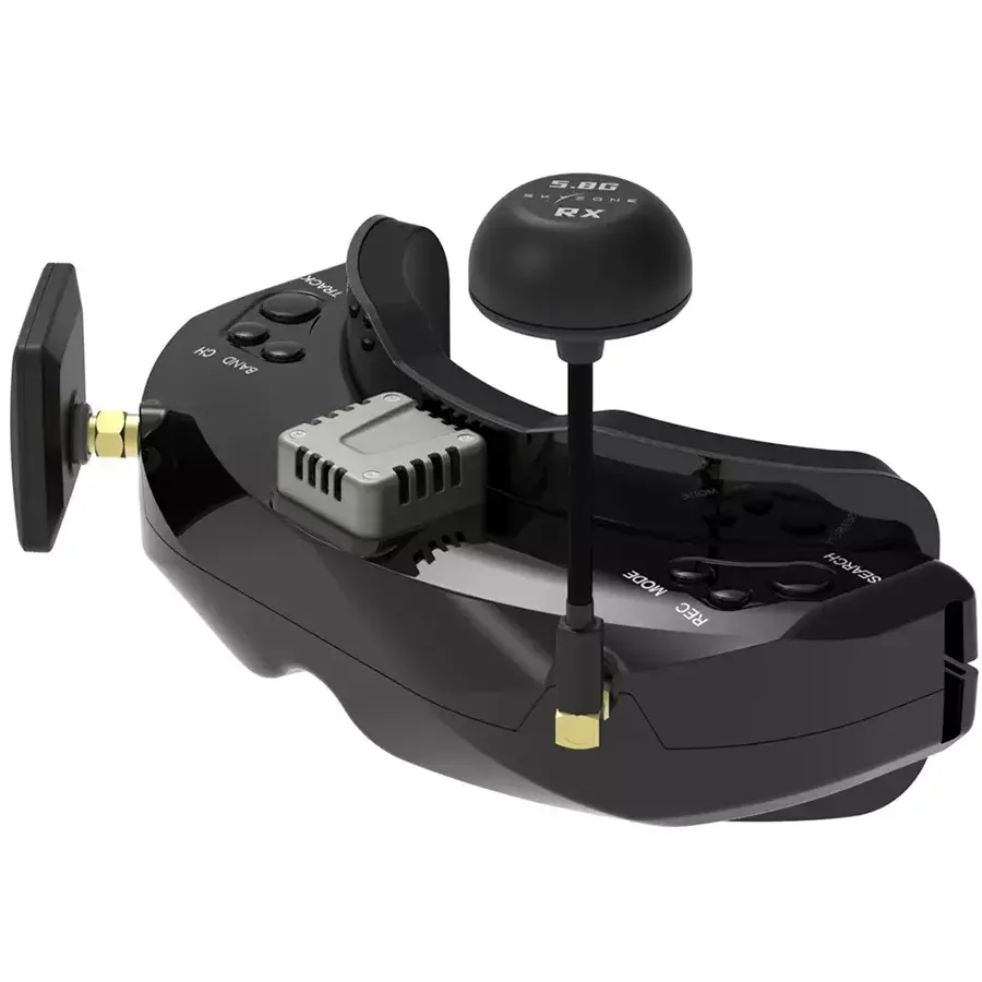 SKYZONE SKY02O 5.8Ghz Diversity OLED Analog FPV Goggles Support HDMI Head Tracking & Fan DVR Front Camera For RC Racing Drone Black / SKY02O