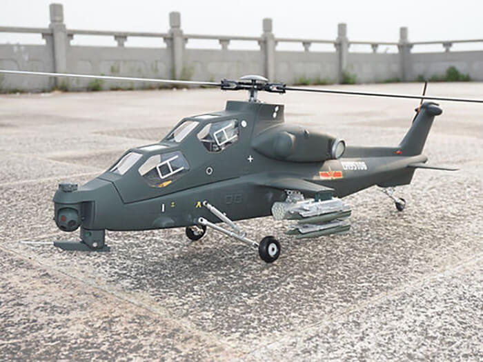 ROBAN CAIC Z-10 470 Class 4-Blade RC Helicopter GPS X2 Flight Control LED Lighting System PNP/RTF Version Helicopter