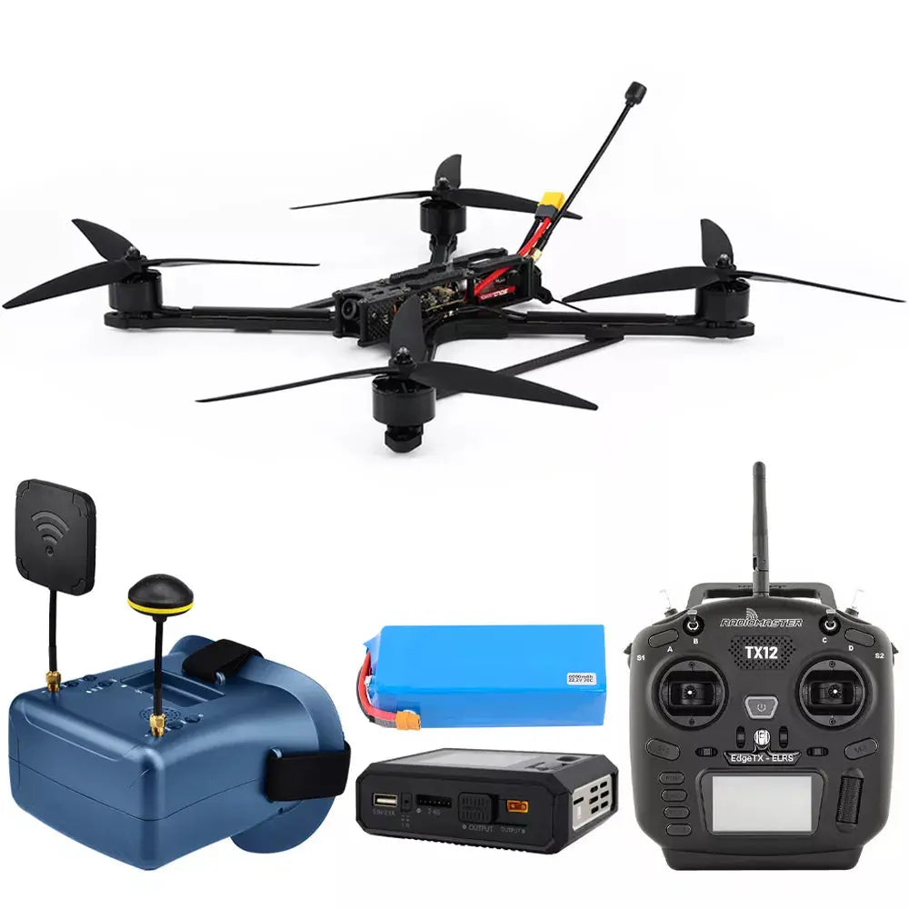 racing drone rtf with goggles Manta 10X Lite 10" FPV Drone Long Range Heavy Payload RTF Kit with Goggles