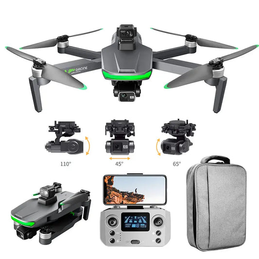 4K Drone S155 Pro 3-Axis Gimbal Obstacle Avoidance GPS 5G Relay WIFI Brushless Quadcopter FUNYAT