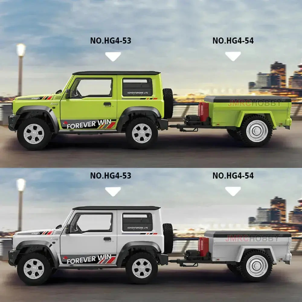 HG HG4-52 TRASPED 1/18 2.4G 4WD RC Car for TOYOTA 4RUNNER Rock Crawler LED Light Simulated Sound Off-Road Climbing Truck RTR Full Proportional Models Toys FUNYAT