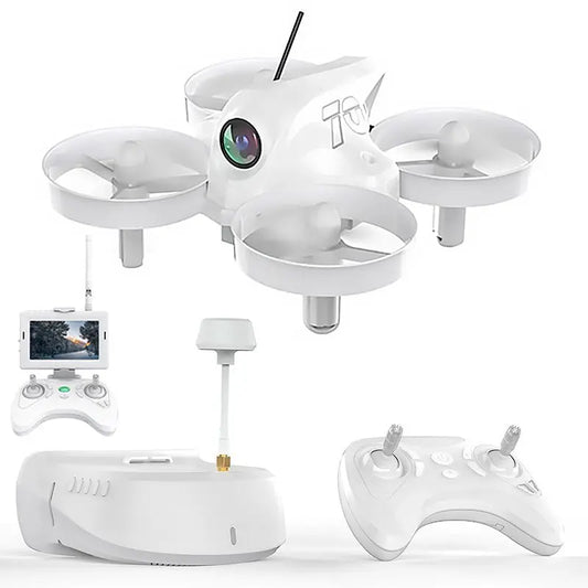 APEX FPV Drone Hollow Cup Indoor and Outdoor Mini FPV Racing Drone Set 5.8G Real-Time Image Transmission Super-Wide with Camera FPV Goggles FUNYAT