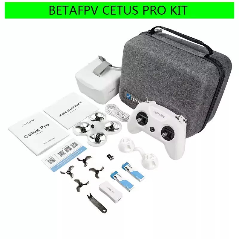 BETAFPV Cetus Pro FPV Kit Brushless Drone VR02 Goggles Literadio2 SE Racing
