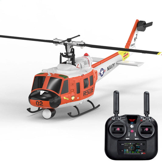 YUXIANG F07H Huey UH-1D RC Helicopter NAVY Rescue Scale GPS Optical Flow Positioning Intelligent Altitude Hold Helicopter - RC Helicopter | FUNYAT
