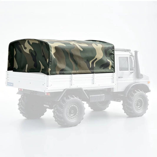 WLtoys 064308 1/6 RC Truck Upgrade Kit with Tire Foam, Brass Wheel Weights, Military Canopy & Chassis Armor Military Cargo Canopy - RC Truck Upgrade Parts | FUNYAT