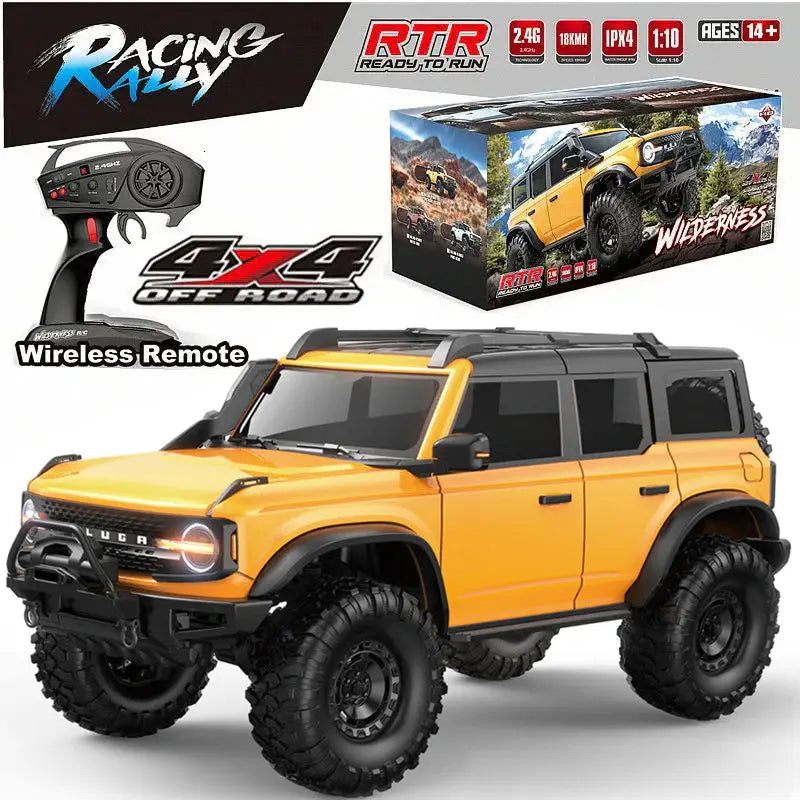 HB R1001 BRONCO 1:10 Full-Scale RC Car 4WD Off-Road Rock Crawler with LED Light RTR RC Toy FUNYAT