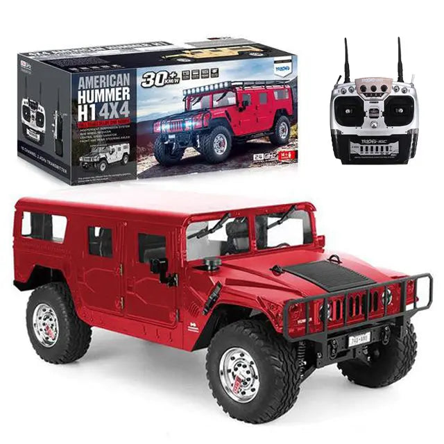 HG P415 1 10 RC Car 4x4 16CH Hummer 2.4G Alloy Version Model Truck Toy