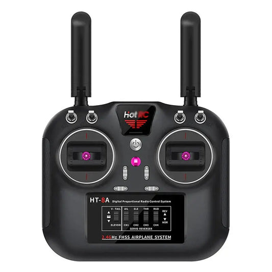 HOTRC HT-8A 2.4G 8CH RC Transmitter FHSS & 8CH Receiver With Box For FPV Drone RC Airplane Helicopter FUNYAT