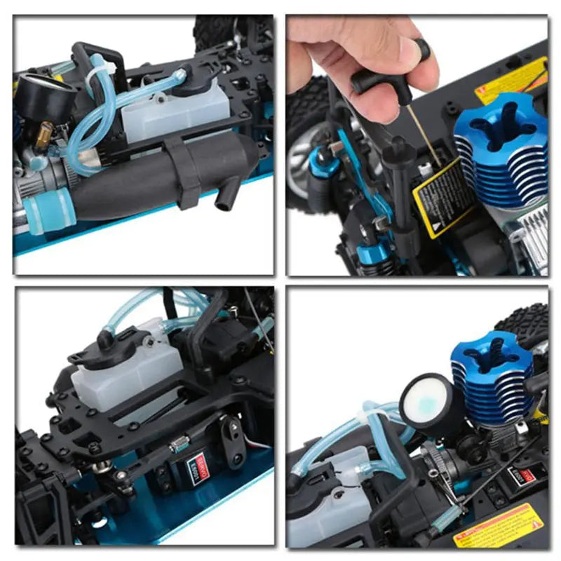 HSP 94122 Nitro Powered Drift Racing 1/10 2.4G 4WD RC Car Two Speed On-Road Racing Car FUNYAT