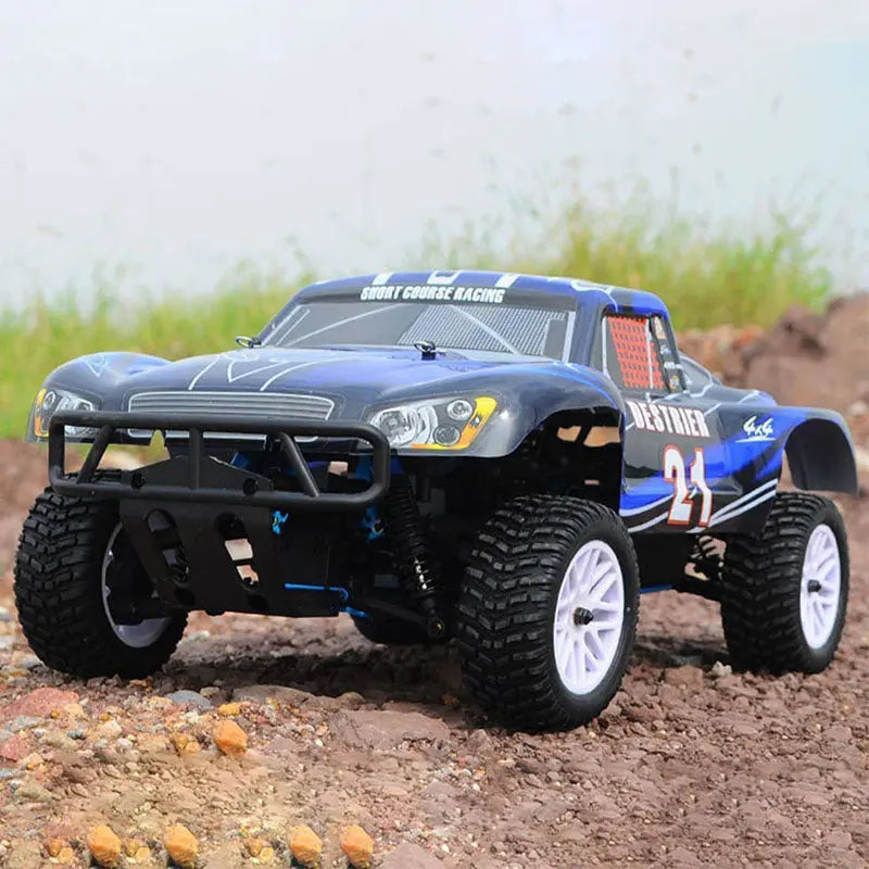 HSP 94155 Nitro Powered RC Car 1/10 4WD Off-Road Buggy Short Truck Upgraded Two-Speed Ball Head Version FUNYAT
