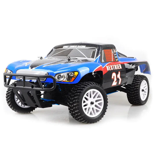 HSP 94155 Nitro Powered RC Car 1/10 4WD Off-Road Buggy Short Truck Upgraded Two-Speed Ball Head Version FUNYAT
