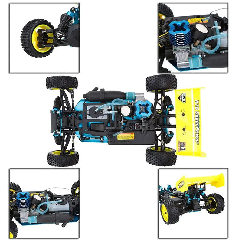 HSP 94166 RC Car 1/10 4WD Nitro Gas Powered Off-Road Drift Racing Vehicle FUNYAT