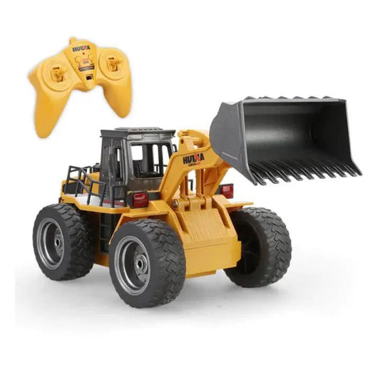 Huina 1520 Metal Excavator Bulldozer Front Loader 6CH 1:18 2.4GHz Engineering RC Car Toy - rc construction truck,rc car | FUNYAT