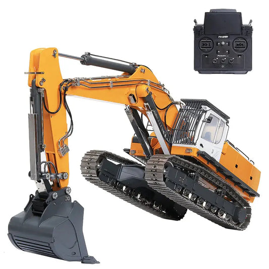 Huina Kabolite 970 Full Alloy Excavator Simulation Hydraulic Excavator RC Car High Quality Toy Gift - rc construction truck,rc car | FUNYAT
