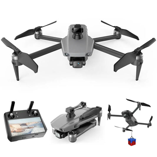 K11 Turbo 8K RC Drone 3-Axis Gimbal GPS 5G WiFi Brushless 6KM FPV RC Quadcopter Upgraded Remote Control with Touch Screen - FUNYAT