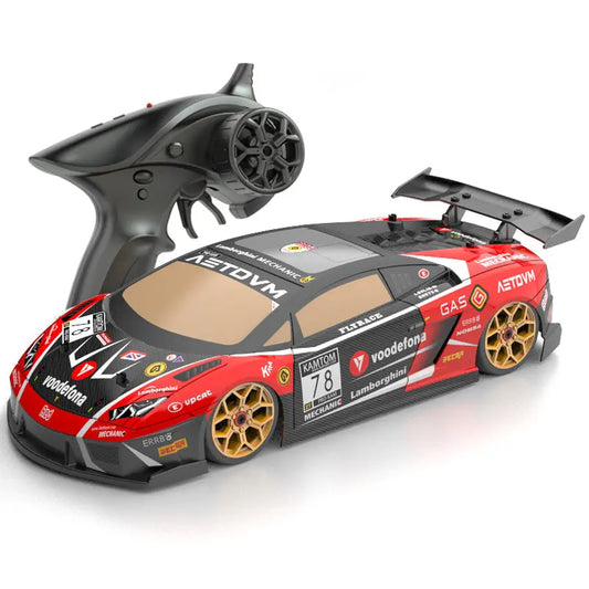 KAMTOM KM18193 RC Drift Car 1:18 4WD Full-Scale Professional Drift Model Car High Speed Racing Car With Light FUNYAT