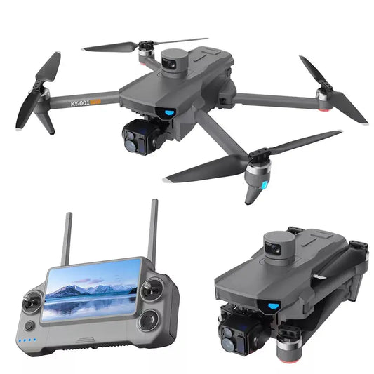 KY001 PRO 3-Axis Gimbal 8K Drone Intelligent Obstacle Avoidance 5G GPS Large size Quadcopter with Screen Remote Control - FUNYAT