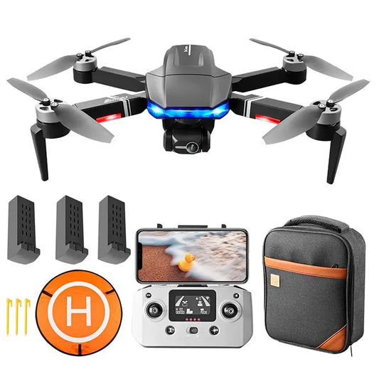 New Drone S7S 3-Axis Gimbal 4K Camera Aerial Pography Brushless Motor Foldable Quadcopter Toys - drone | FUNYAT