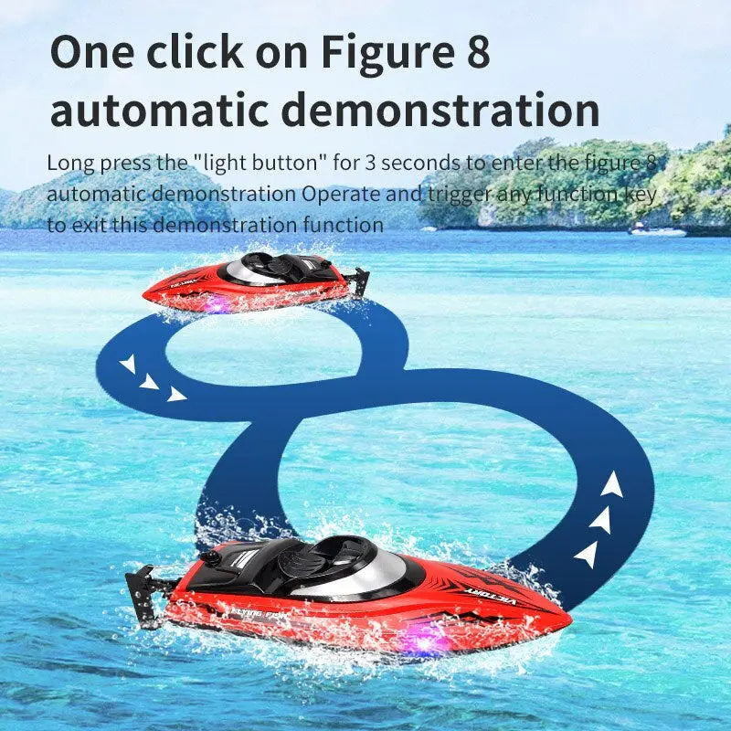 RC Boat HJ811 2.4Ghz High-Speed RC Water Speed Boat Sealed Waterproof Toy - rc boat | FUNYAT