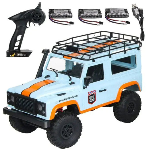 MNRC MN-99 1/12 Scale 2.4G 4WD RC Car 70th Anniversary Edition RTR 3 Battery Blue - rc car,rc truck | FUNYAT