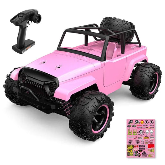 RC Car Pink 1:18 Full-Scale High-Speed Car Off-Road Climbing 4WD Waterproof drift RC Car - rc car,rc truck | FUNYAT