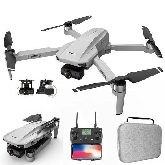RC Drone KF102 2-Axis Gimbal HD Camera Brushless Motor GPS 5G Wifi Professional Foldable Quadcopter FUNYAT