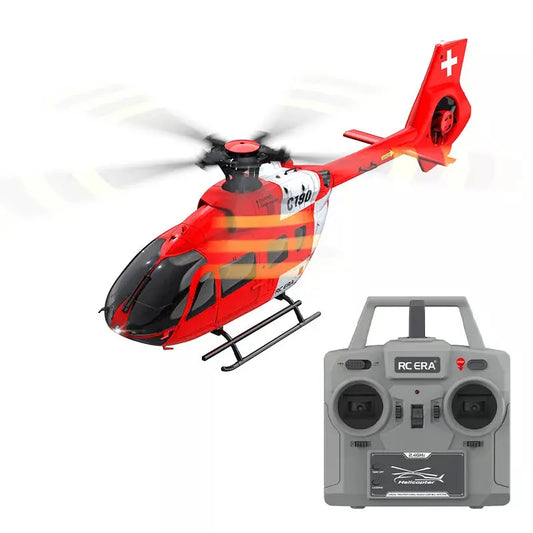 RC ERA C190 H145 RC Helicopter 6CH 6-Axis optical flow positioning Air pressure fixed altitude 1:28 true ducted Helicopter - FUNYAT