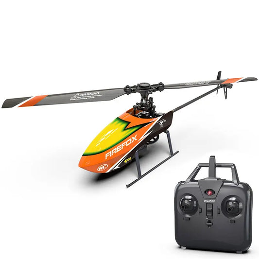 RC Helicopter C129 RTF 6 Axis Gyro 4CH Air Pressure Altitude 2.4G RC Aircraft Toys Orange - RC Helicopter | FUNYAT