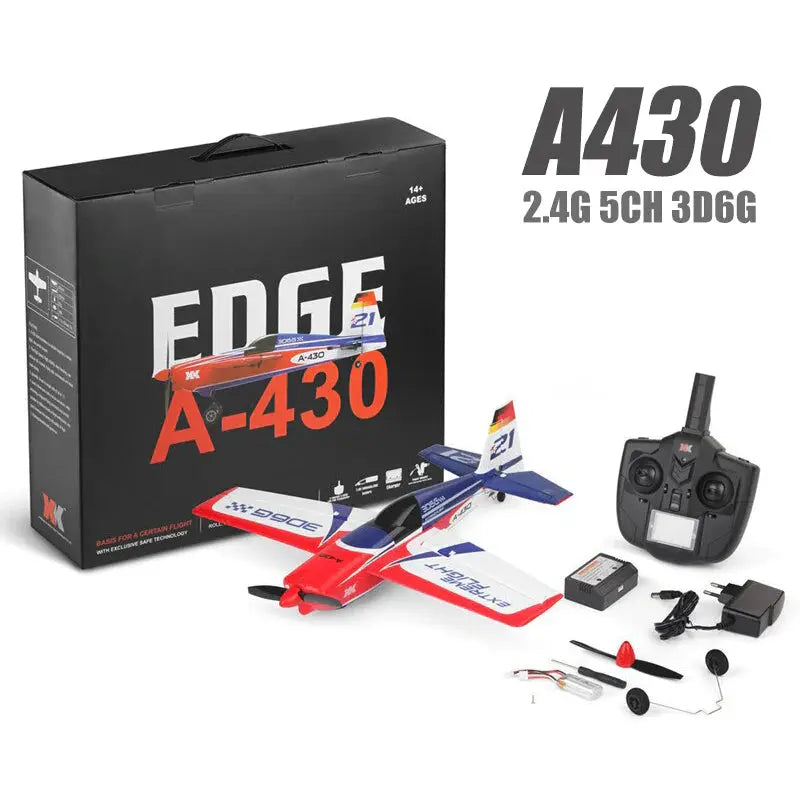 RC Plane WLtoys XK A430 2.4G 5CH 3D6G System Brushless RC Airplane Compatible RTF High Speed RC Glider Toys FUNYAT