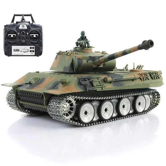 RC Tank Heng Long 3819-1 German Panther V Tank Upgrade Metal Version RC Tank Toys Gift FUNYAT