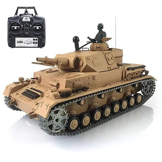 RC Tank Heng Long 3858-1 German IV F Type RTR Tank Upgrade Metal Version RC Tank toys FUNYAT