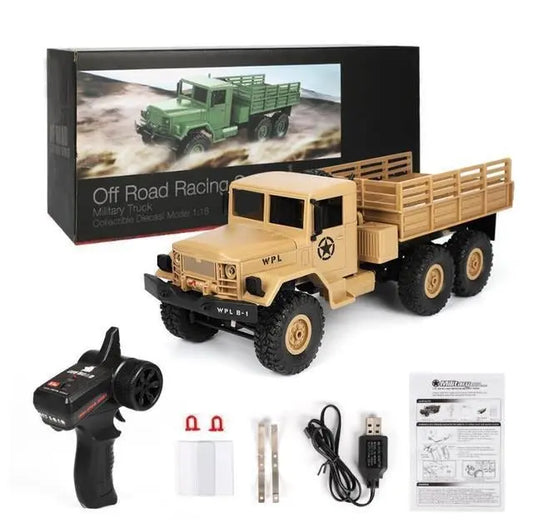 RC Truck WPL B16 1:16 RC Car 6WD 2.4G Off-Road Military Truck FUNYAT