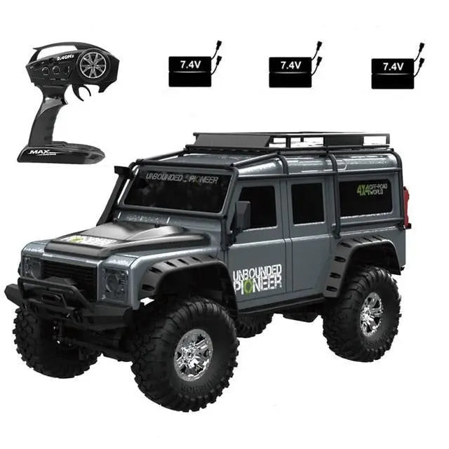 Off-road Car 1:10 2.4G 4WD RC Car Multiple Batteries RTR Model with LED Light FUNYAT