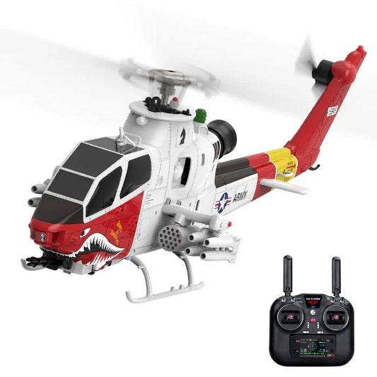 YUXIANG F112S AH-1 Cobra RC Helicopter 1:32 Scale 9CH GPS Optical Flow Altitude Hold - RC Helicopter | FUNYAT