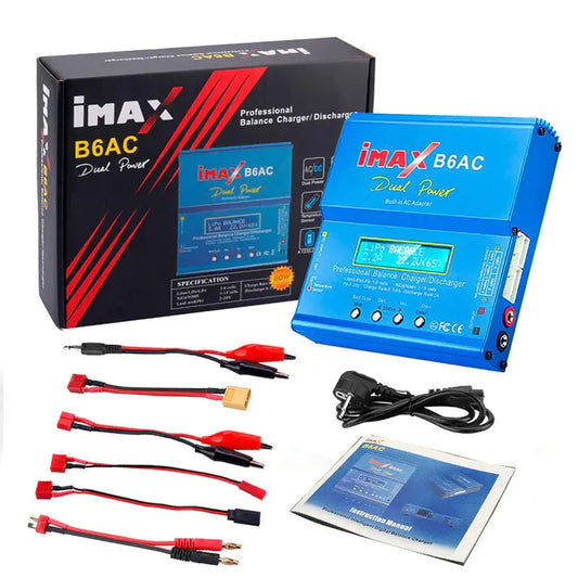 SKYRC MAX B6AC 80W Balance Battery Charger B6 AC 6A with Digital LCD Screen Li-ion LiFe Nimh Nicd PB Lipo Battery Discharger FUNYAT