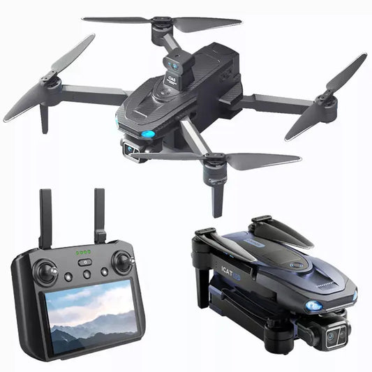SMRC S840 PRO Carbon Fiber 8K Drone 3-Axis Gimbal EIS Camera Intelligent Obstacle Avoidance 5G GPS Quadcopter with Screen Remote Control - FUNYAT