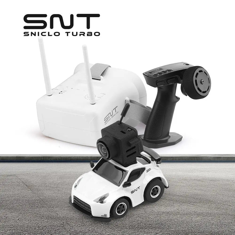 SNICLO SNT 1:100 Q25-370Z FPV RC Car with Goggles Micro Desk Race RC Car Best Toy Gift FUNYAT