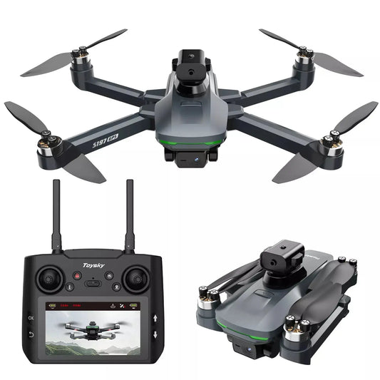 ToySky S197 Drone with HD Camera Intelligent Obstacle Avoidance 5G GPS and Screen Remote Control - FUNYAT