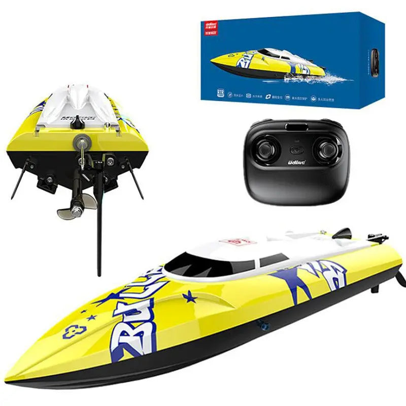 UDIRC UDI906 RC Boat Waterproof High Speed Speedboat One-button Reset Water-cooled Boat Toy FUNYAT