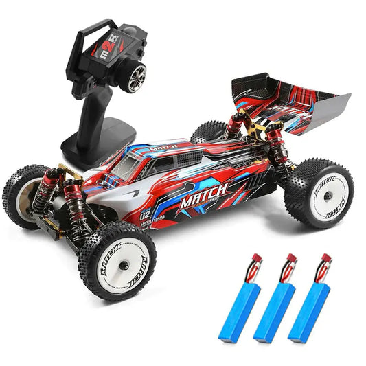 Wltoys 104001 1/10 4WD Brushed RC Car 45km/h Metal Chassis Alloy Off-Road Racing RTR 3Battery - rc car,rc truck | FUNYAT