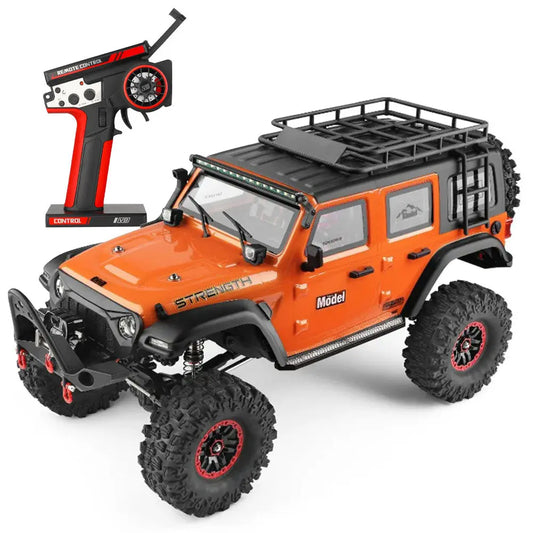 Wltoys 104010 4WD RC Car RTR 1/10 2.4G Rock Crawler Off-Road Climbing Truck Full Proportional LED Light Vehicles Models Toys FUNYAT