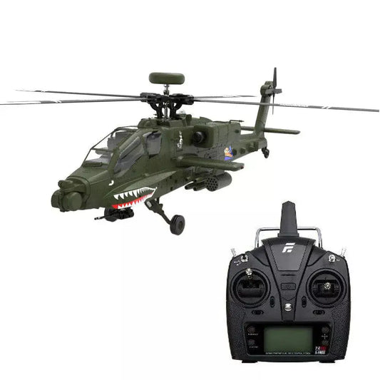 YUXIANG Apache Helicopter F11 AH 64D FUTABA S-FHSS Protocol 2.4G 6-Channel Brushless 3D Stunt 1:32 Scale Flybarless Simulation Helicopter - FUNYAT