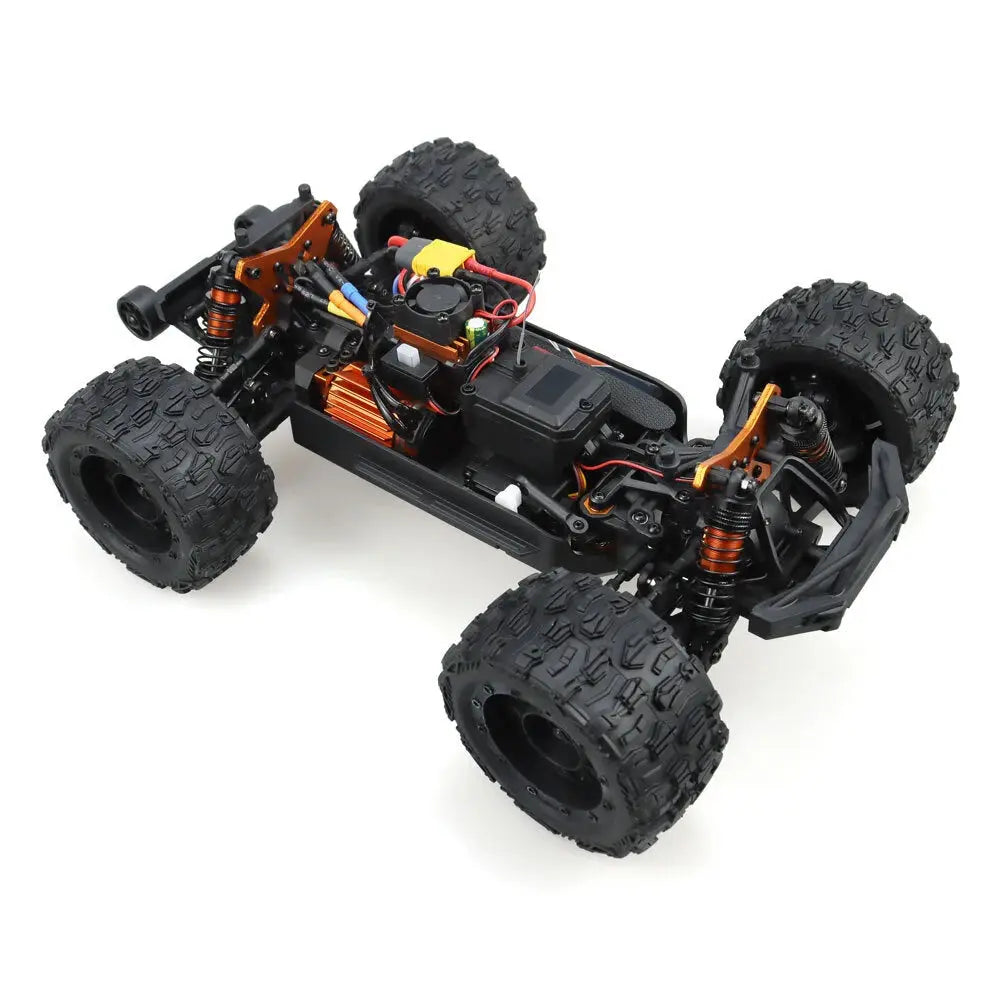 ZD Racing MT16 RTR 4WD RC Car 1/16 2.4G 80km/h Brushless 3S Desert Monster Off-Road Truck Alloy Chassis LED Light Full Proportional Oil Filled Shocks FUNYAT