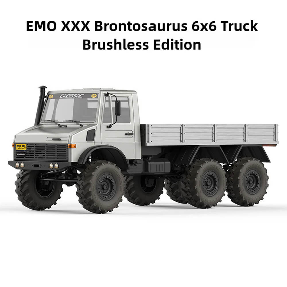 CROSSRC EMO XX 1/6 4WD RC Rally Truck Metal Chassis Remote Control RTR Silver 6X6 Truck brushless - rc car,rc truck | FUNYAT