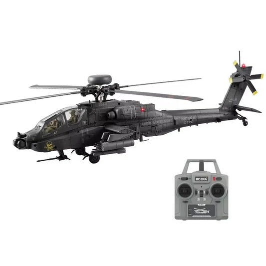 RC ERA C170 Apache AH-64D RC Helicopter 1:48 Scale 6CH Optical Flow Altitude Hold Dark Gray - RC Helicopter | FUNYAT
