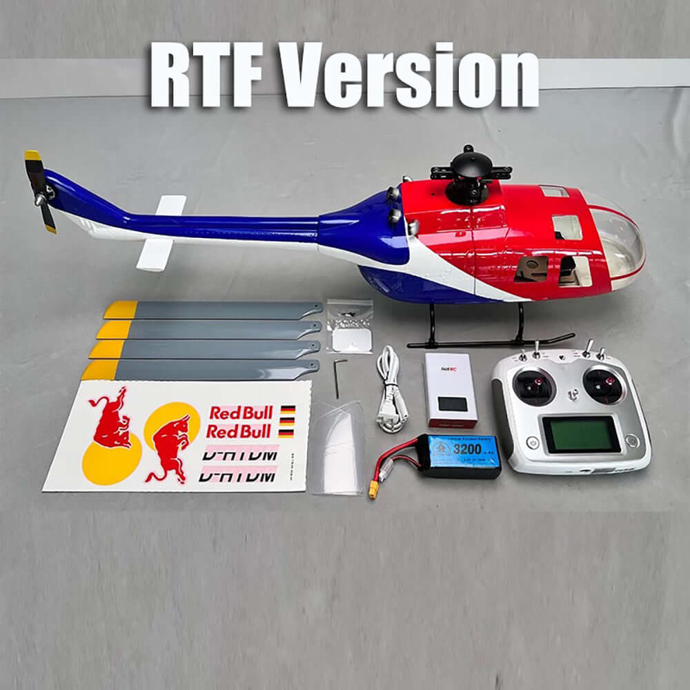 ROBAN BO-105 450L RC Helicopter 4-Blade 2.4G 11CH GPS Stabilized PNP/RTF With X2 Flight Controller