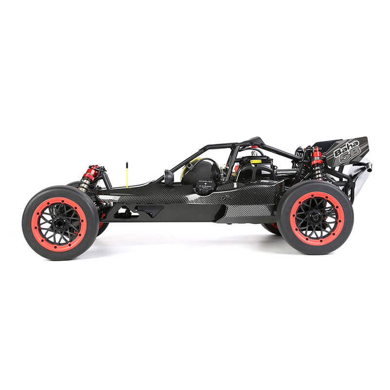Top angle of ROFUN BAHA 5B 36CC carbon fiber off-road RC buggy