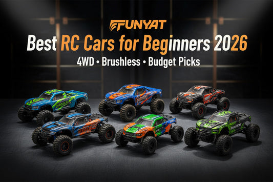 Best RC cars for beginners in 2026 – 4WD, brushless and budget picks at FUNYAT