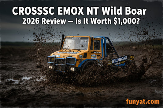 CROSSRC EMOX NT Wild Boar 1/8 Scale 4WD RC Mud Crawler Review 2026 — FUNYAT