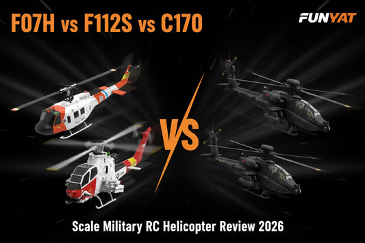 YUXIANG F07H vs F112S vs RC ERA C170 scale military RC helicopter review 2026 comparison
